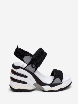 ASH Cosmos Sneaker Sandals Dam Svarta Silver | FBERCKM-29