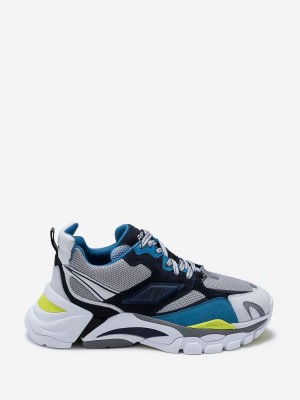 ASH Flex Låga Sneakers Dam Grå Blå Gula | KMFHAVC-04