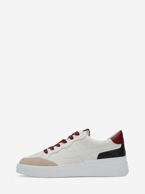ASH Free Låga Sneakers Dam Svarta Vita Röda | REAVBHO-41