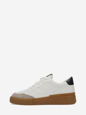 ASH Free Låga Sneakers Dam Vita Svarta | TOHFWEM-17