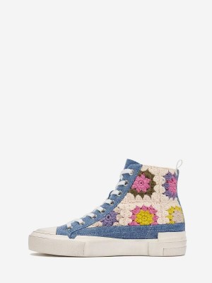 ASH Goa Höga Sneakers Dam Blå | KEWMVFS-75