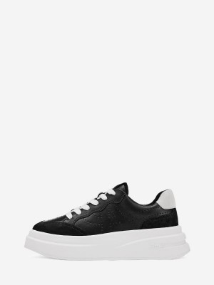 ASH Impuls Låga Sneakers Dam Svarta Vita | UHZMETN-53