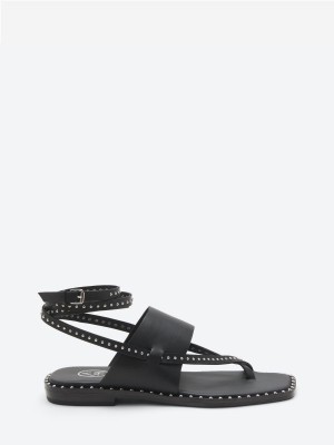 ASH Medusa Studs Platta Sandaler Dam Svarta | IZXVDLW-29