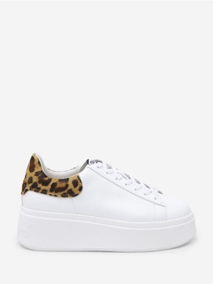 ASH Moby Låga Sneakers Dam Vita Svarta | TWHDORS-84
