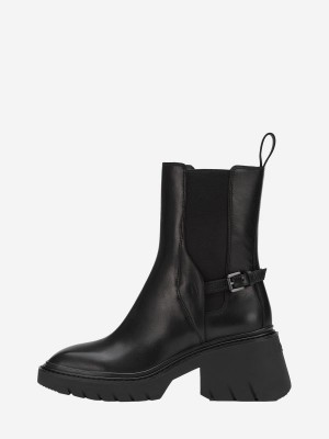ASH Oxford Biker Boots Dam Svarta | MQCHXRU-40