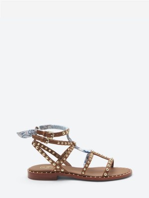 ASH Patchouli Platta Sandaler Dam Cuoio / Skylight | VPZODMF-93