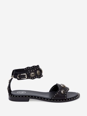 ASH Poker Platta Sandaler Dam Svarta | WJDYBNH-97