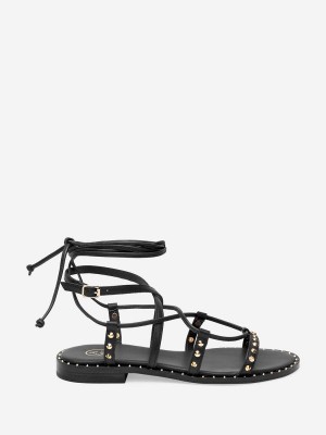 ASH Princess Platta Sandaler Dam Svarta | QBECTFK-63