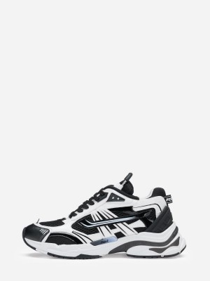 ASH Race Låga Sneakers Dam Vita Svarta | IGCHAUS-81
