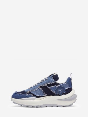 ASH Spider 620 Denim Låga Sneakers Dam Ljusblå Mörkblå Blå Blå | LEURQSJ-83