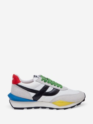ASH Spider Låga Sneakers Dam Vita Svarta Röda | RHABFYZ-10