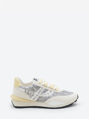 ASH Spider Studs Låga Sneakers Dam Vita Vita | UIPAFLY-23