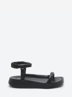 ASH Victoria Platta Sandaler Dam Svarta | XCUHNWZ-20