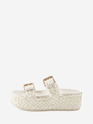 ASH Ziggy Platta Sandaler Dam Talc | APOTBRU-70